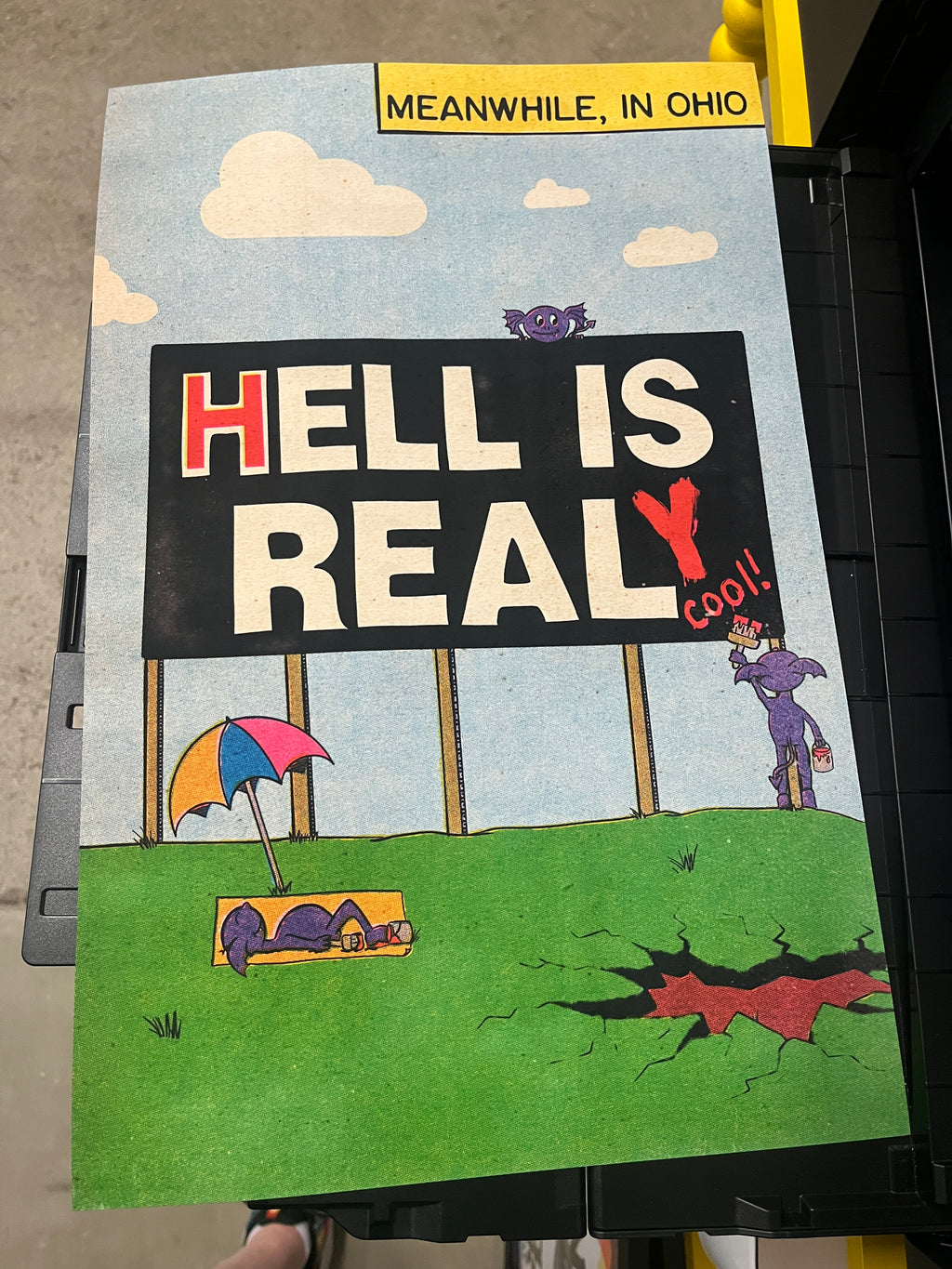 Hell Is Real Ohio Art Print