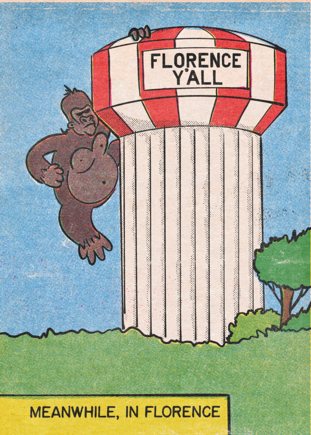 Florence Y'all Water Tower Attack by King Kong