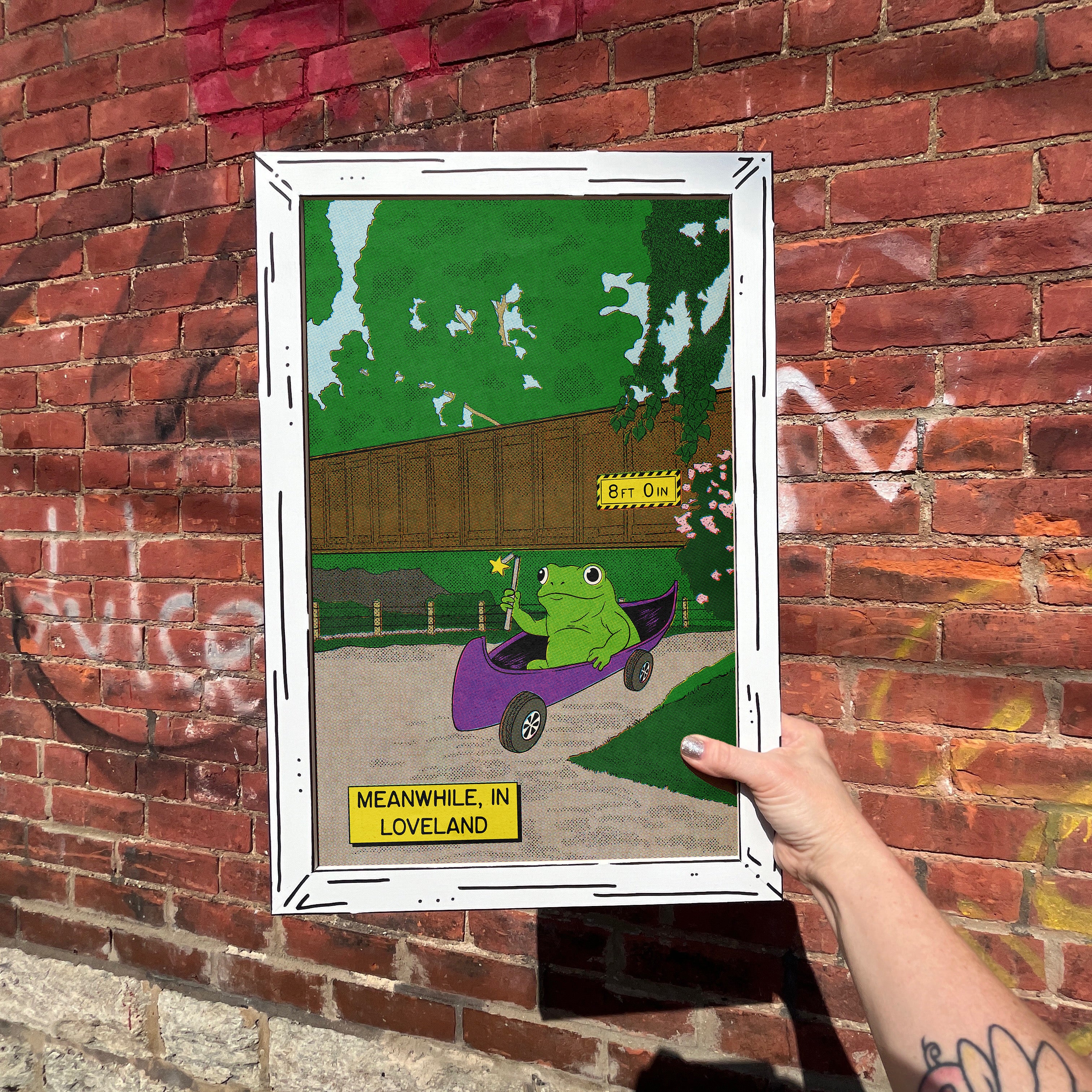 Loveland Frogman Canoe Art Print