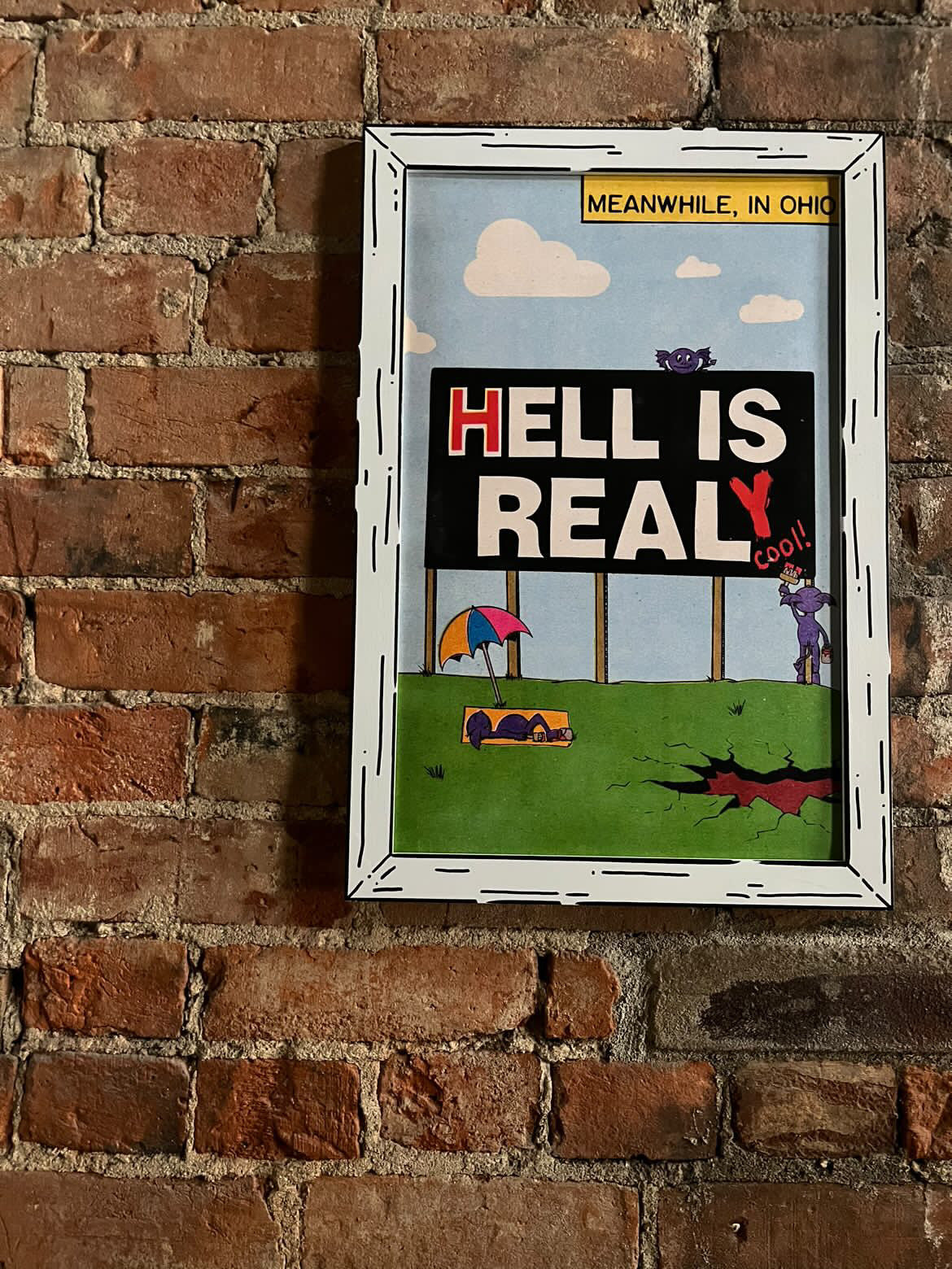Hell Is Real Ohio Art Print