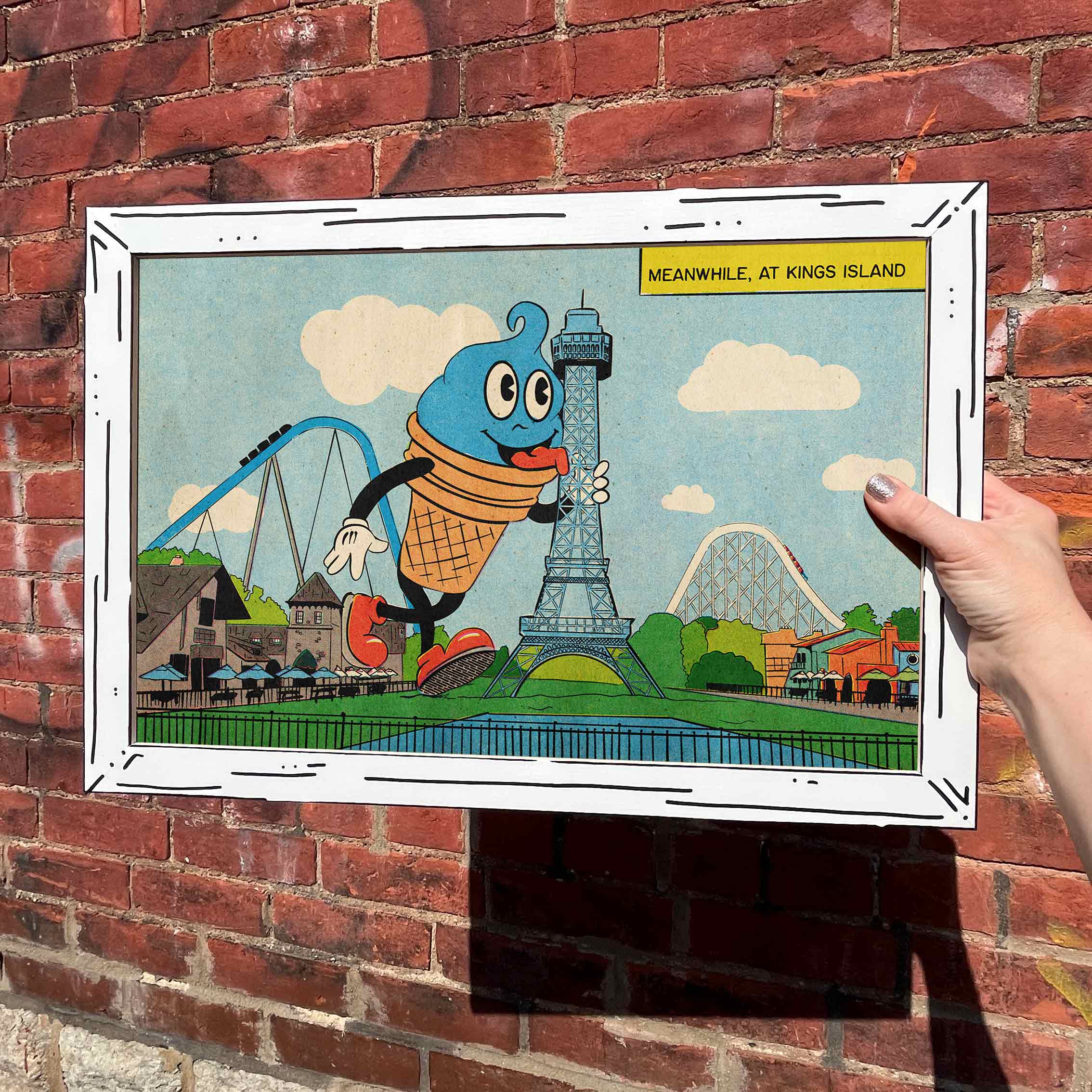 Cincinnati Kings Island Showdown Art Print