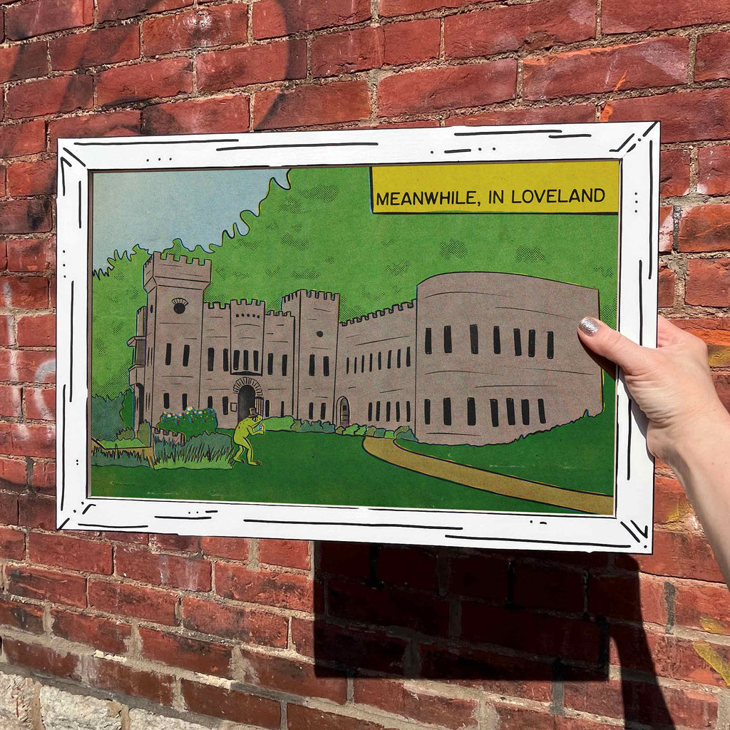 Loveland Castle Frogman Art Print