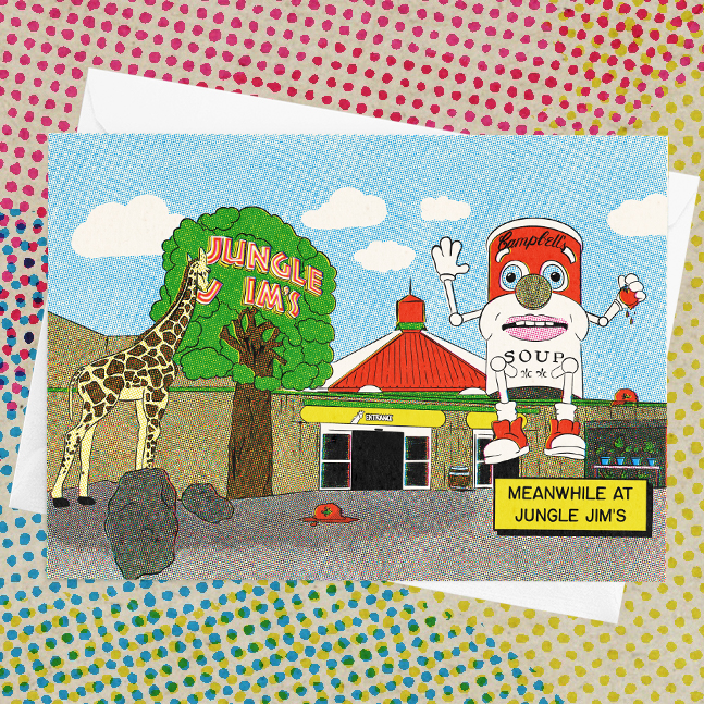 Cincinnati Jungle Jim's Soup Attack Greeting Card