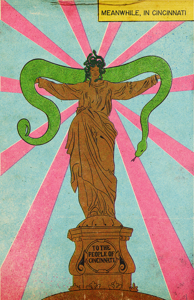 Fountain Square Cincinnati Ohio Medusa Art Print