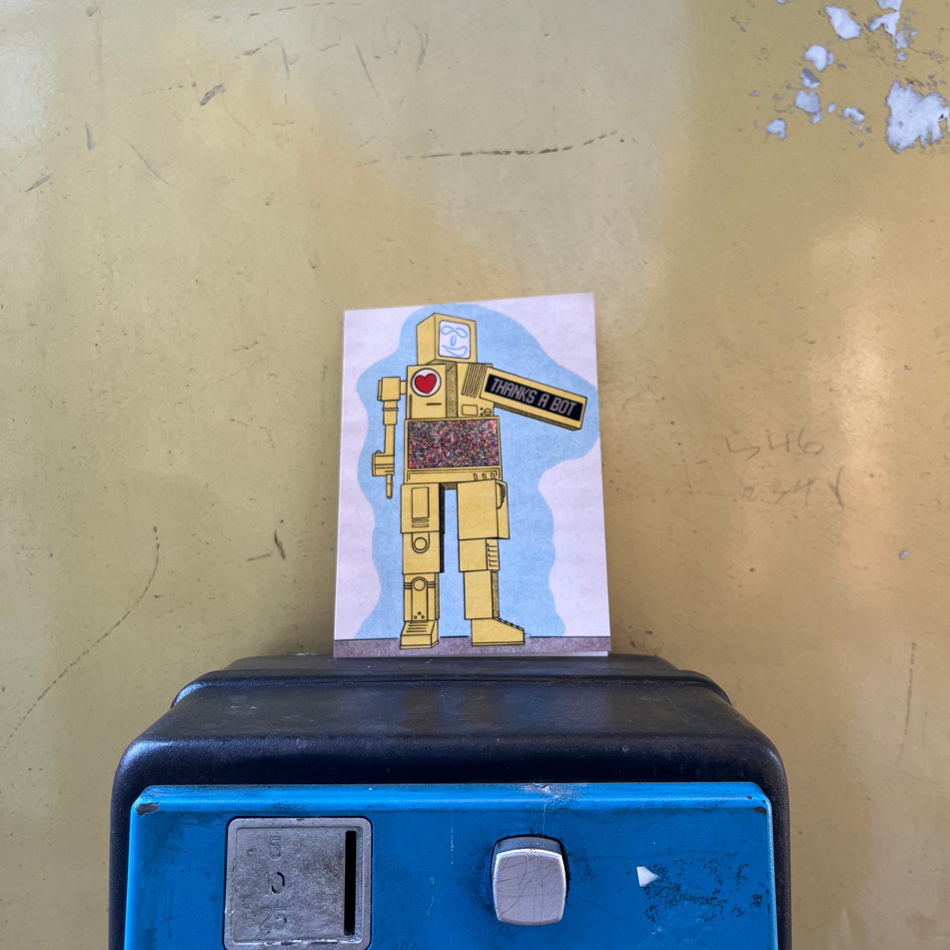 Cincinnati Metrobot Thank You Greeting Card