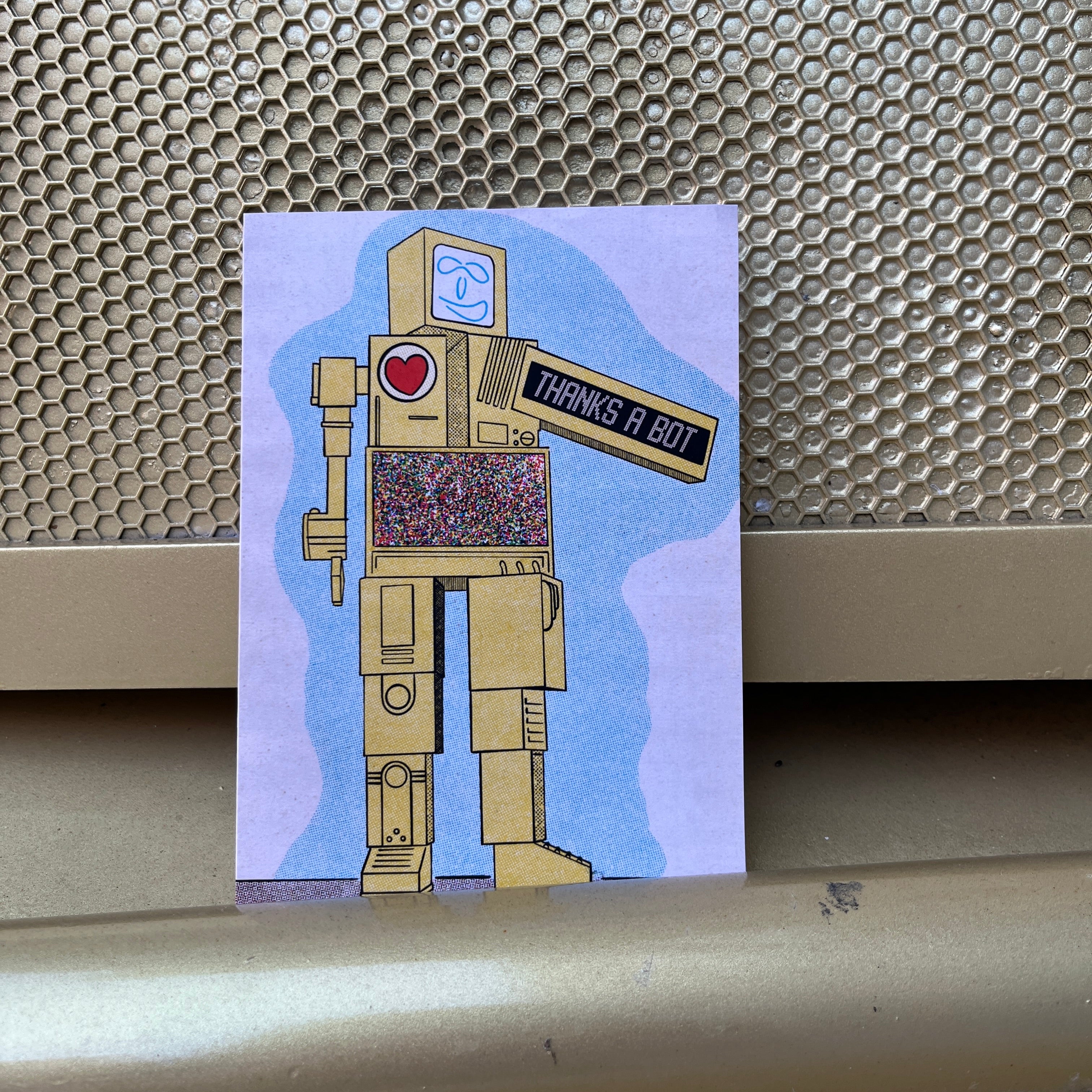 Cincinnati Metrobot Thank You Greeting Card