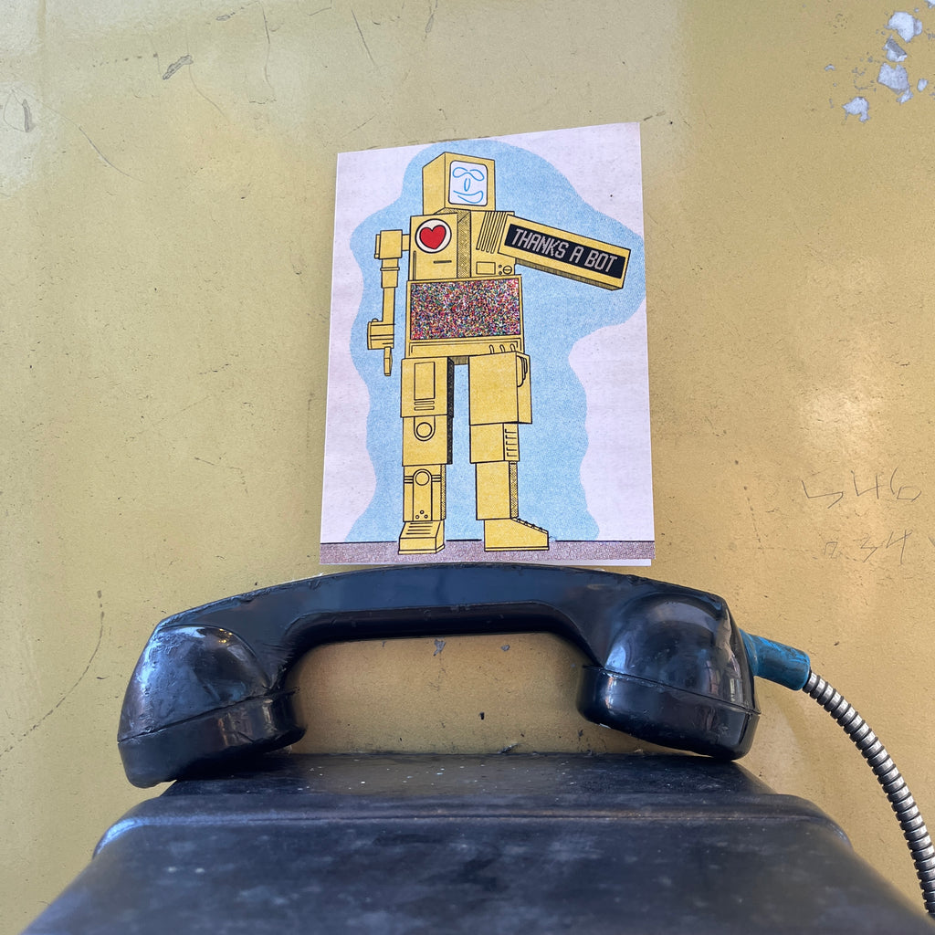 Cincinnati Metrobot Thank You Greeting Card