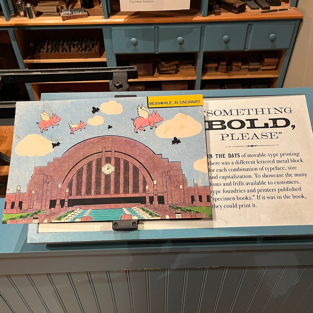 Cincinnati Union Terminal Flying Pig Art Print