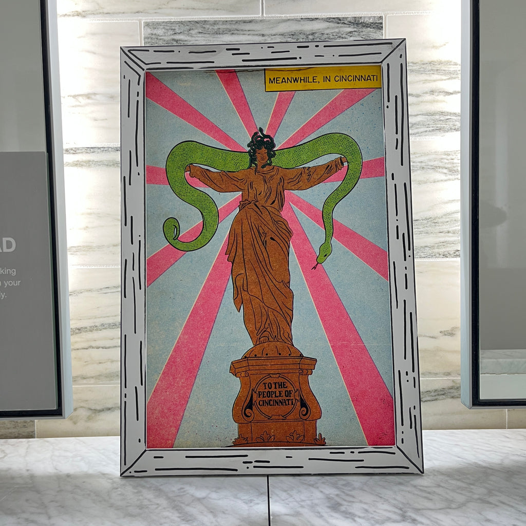 Fountain Square Cincinnati Ohio Medusa Art Print