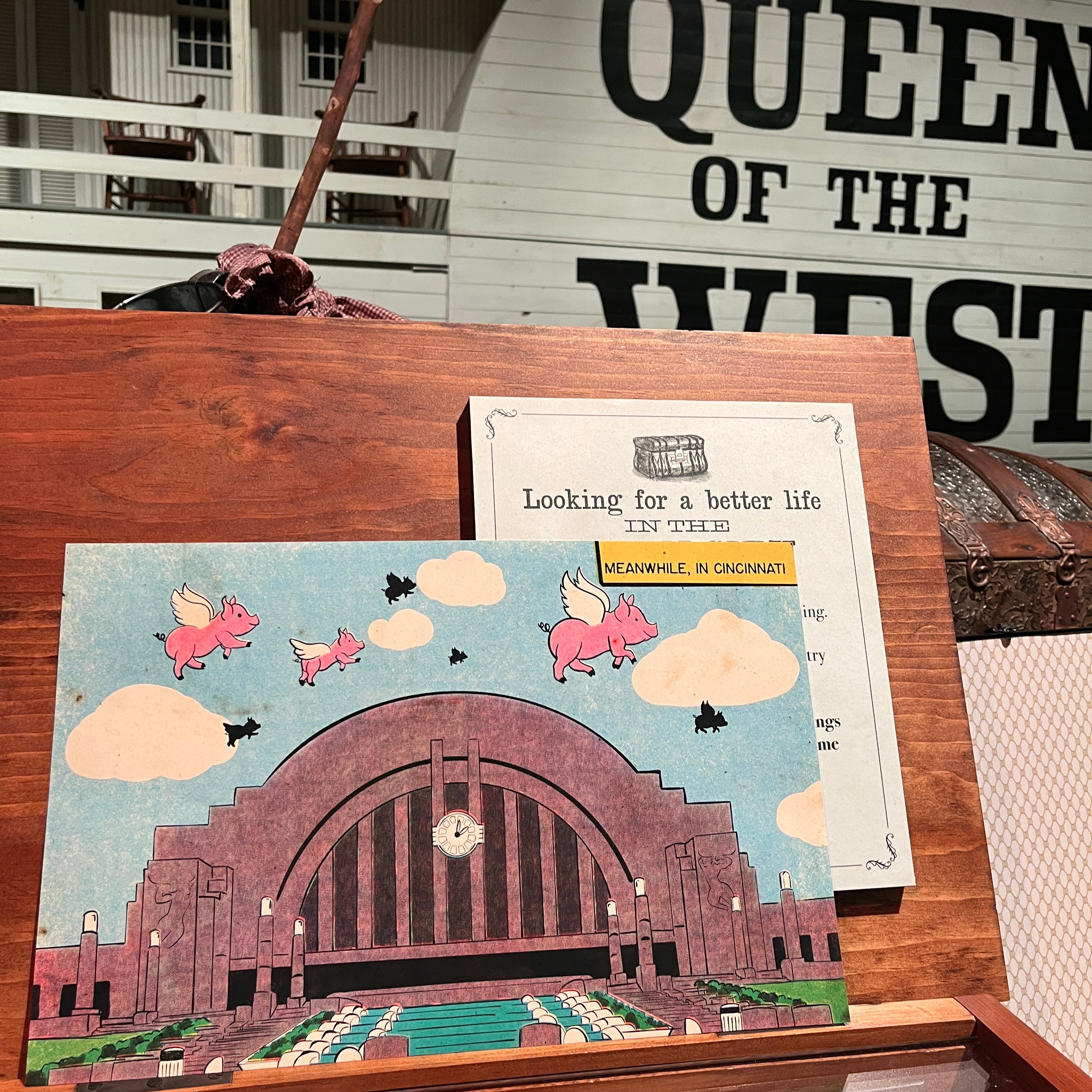 Cincinnati Union Terminal Flying Pig Art Print